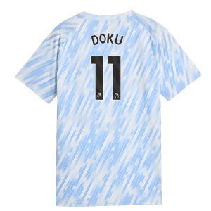 2025-2026 Man City Warm Up Jersey (Silver Sky) - Kids (Doku 11)