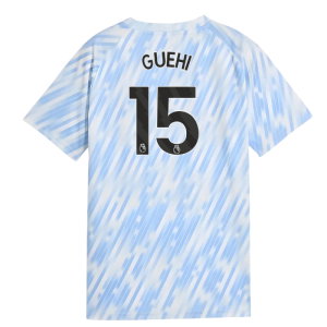 2025-2026 Man City Warm Up Jersey (Silver Sky) - Kids (Guehi 15)
