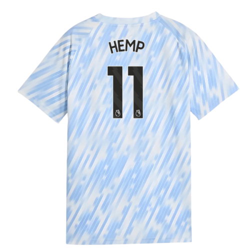 2025-2026 Man City Warm Up Jersey (Silver Sky) - Kids (Hemp 11)
