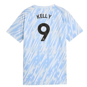 2025-2026 Man City Warm Up Jersey (Silver Sky) - Kids (Kelly 9)