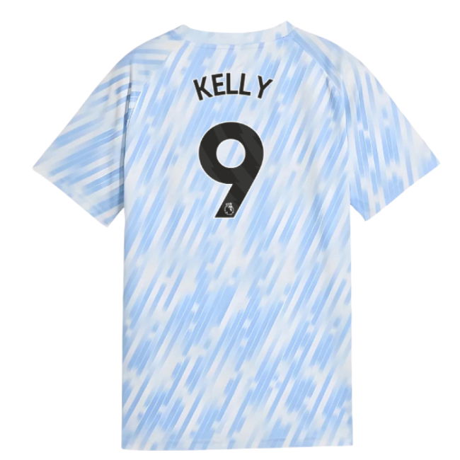 2025-2026 Man City Warm Up Jersey (Silver Sky) - Kids (Kelly 9)