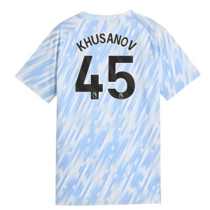 2025-2026 Man City Warm Up Jersey (Silver Sky) - Kids (Khusanov 45)