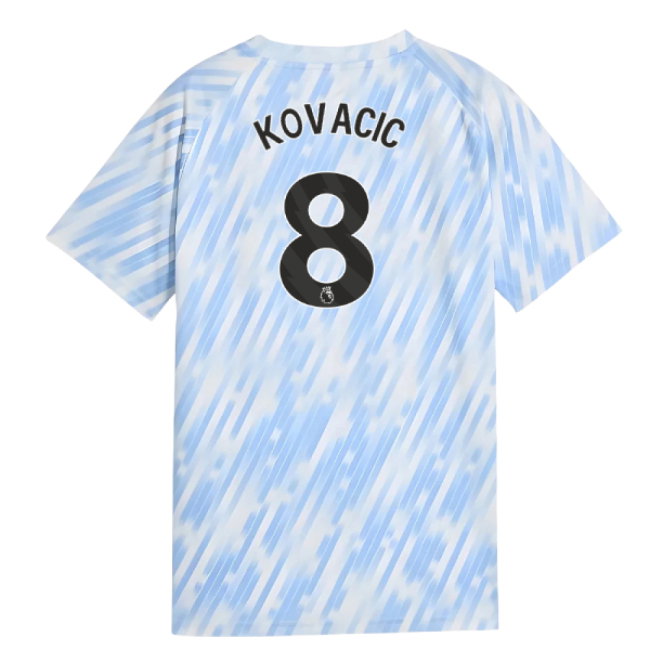 2025-2026 Man City Warm Up Jersey (Silver Sky) - Kids (Kovacic 8)