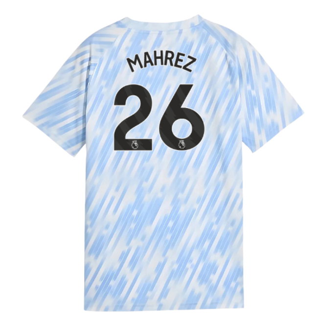 2025-2026 Man City Warm Up Jersey (Silver Sky) - Kids (Mahrez 26)