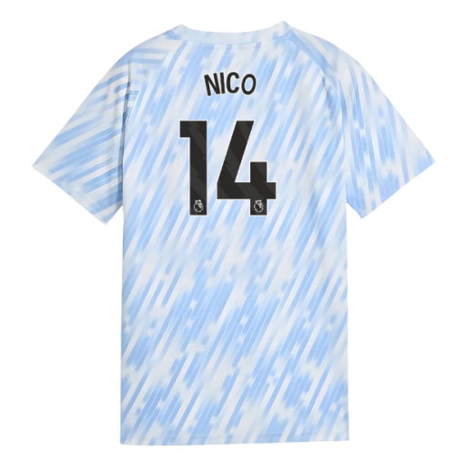 2025-2026 Man City Warm Up Jersey (Silver Sky) - Kids (Nico 14)