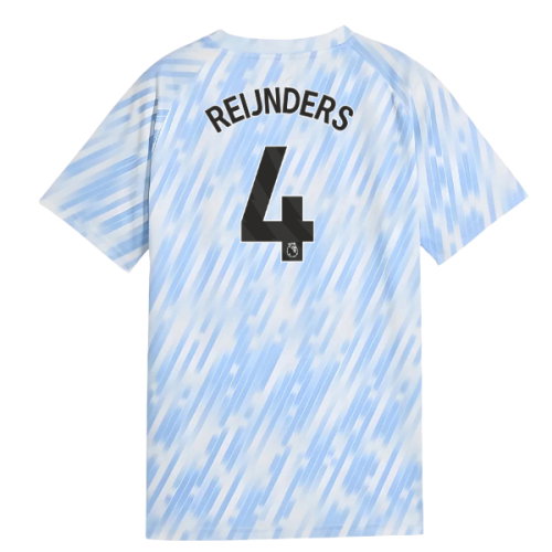 2025-2026 Man City Warm Up Jersey (Silver Sky) - Kids (Reijnders 4)