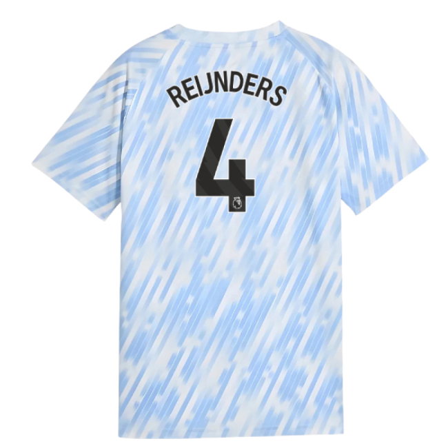 2025-2026 Man City Warm Up Jersey (Silver Sky) - Kids (Reijnders 4)