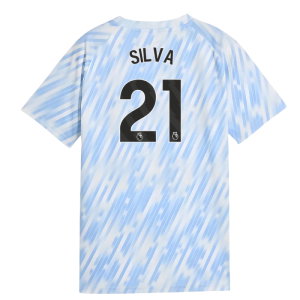 2025-2026 Man City Warm Up Jersey (Silver Sky) - Kids (Silva 21)