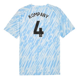 2025-2026 Man City Warm Up Jersey (Silver Sky) (Kompany 4)