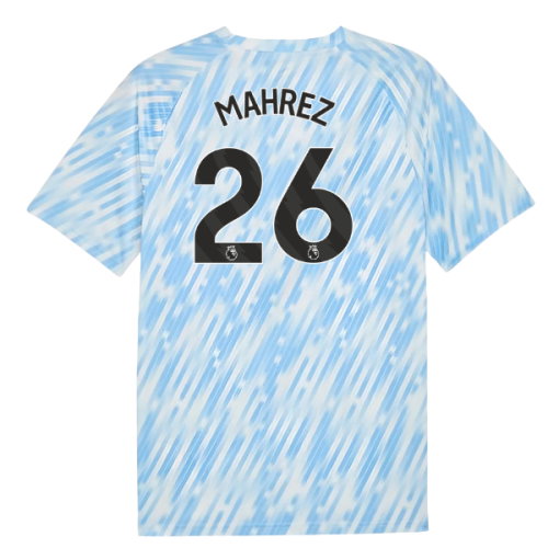 2025-2026 Man City Warm Up Jersey (Silver Sky) (Mahrez 26)