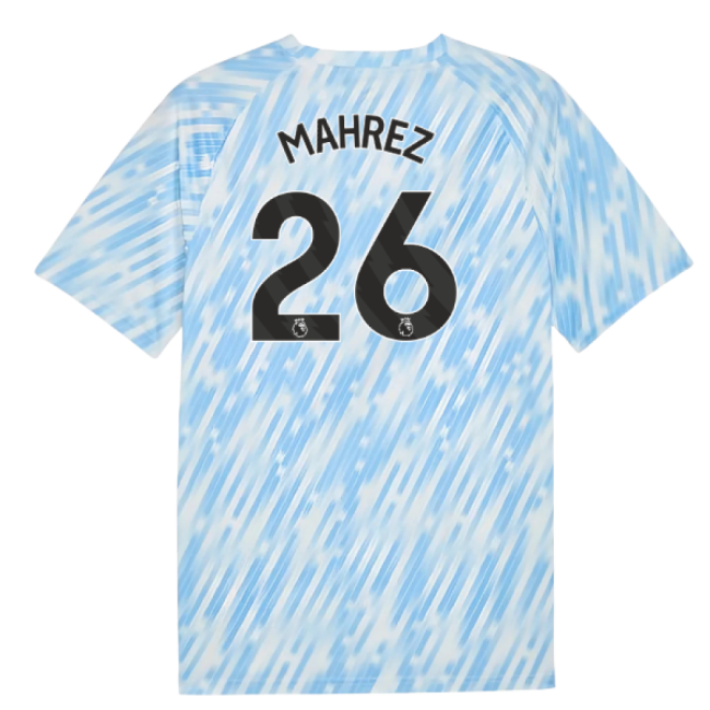 2025-2026 Man City Warm Up Jersey (Silver Sky) (Mahrez 26)
