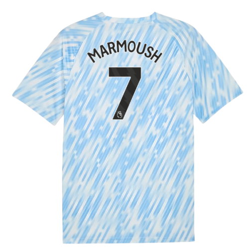 2025-2026 Man City Warm Up Jersey (Silver Sky) (Marmoush 7)