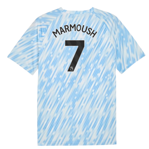 2025-2026 Man City Warm Up Jersey (Silver Sky) (Marmoush 7)