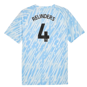 2025-2026 Man City Warm Up Jersey (Silver Sky) (Reijnders 4)