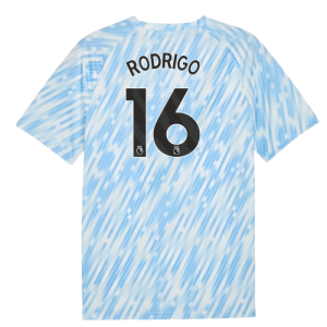 2025-2026 Man City Warm Up Jersey (Silver Sky) (Rodrigo 16)