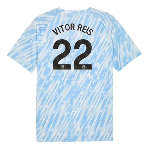 2025-2026 Man City Warm Up Jersey (Silver Sky) (Vitor Reis 22)