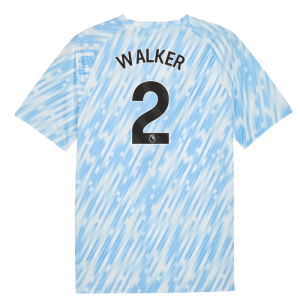 2025-2026 Man City Warm Up Jersey (Silver Sky) (Walker 2)