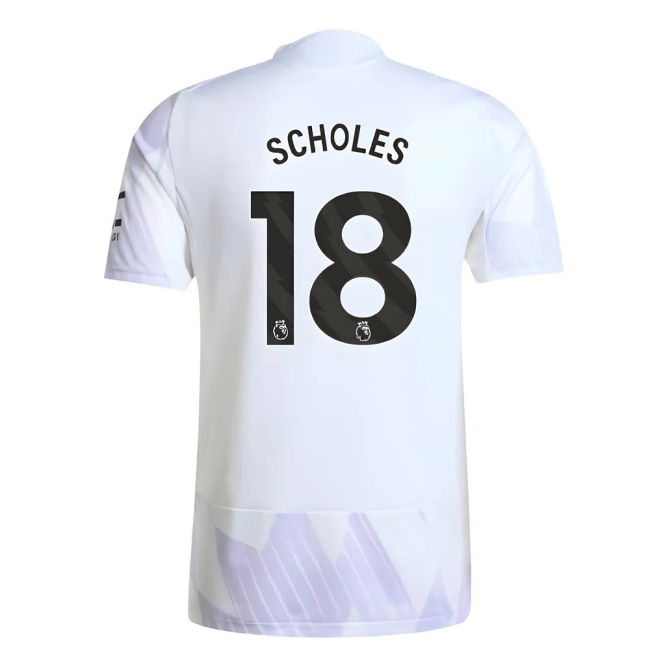 2025-2026 Man Utd Authentic Away Shirt (Scholes 18)