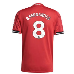 2025-2026 Man Utd Authentic Home Shirt (B.Fernandes 8)