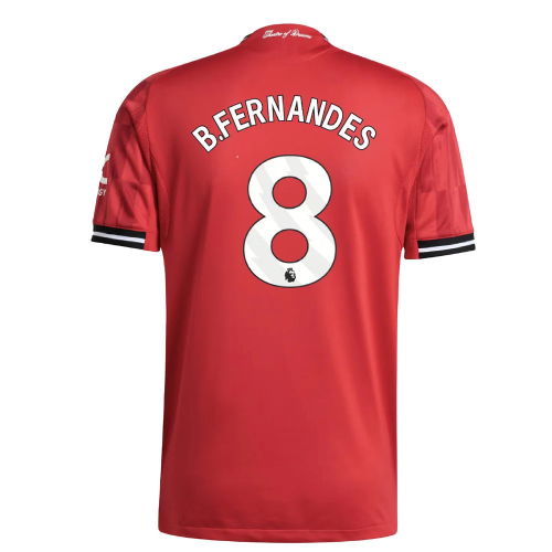 2025-2026 Man Utd Authentic Home Shirt (B.Fernandes 8)