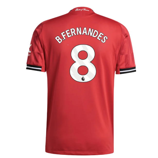2025-2026 Man Utd Authentic Home Shirt (B.Fernandes 8)