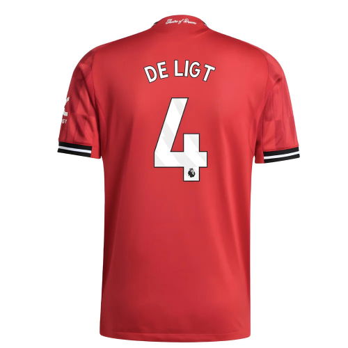 2025-2026 Man Utd Authentic Home Shirt (De Ligt 4)
