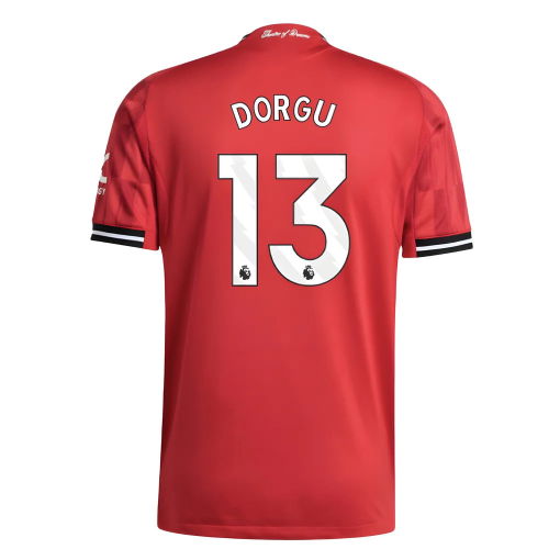 2025-2026 Man Utd Authentic Home Shirt (Dorgu 13)