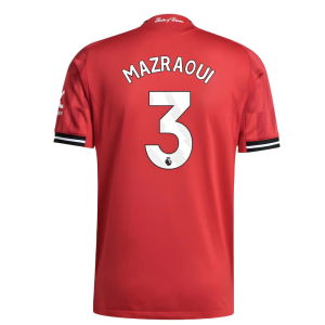 2025-2026 Man Utd Authentic Home Shirt (Mazraoui 3)