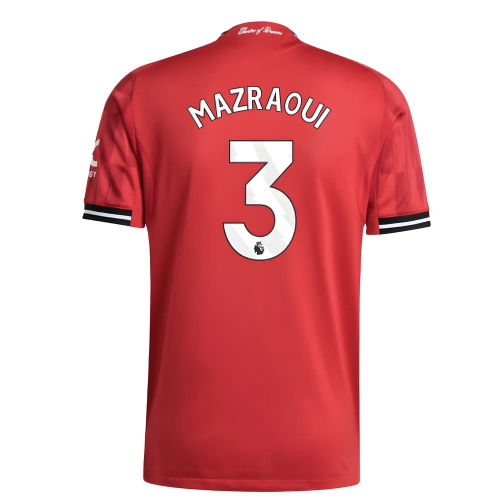 2025-2026 Man Utd Authentic Home Shirt (Mazraoui 3)