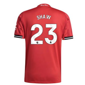 2025-2026 Man Utd Authentic Home Shirt (Shaw 23)