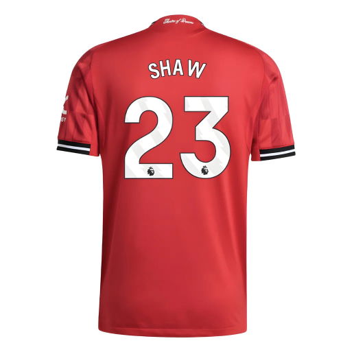 2025-2026 Man Utd Authentic Home Shirt (Shaw 23)