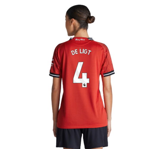 2025-2026 Man Utd Authentic Home Shirt (Womens) (De Ligt 4)