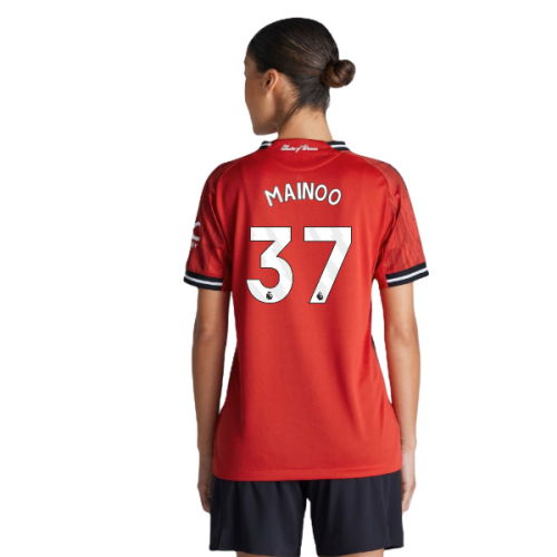 2025-2026 Man Utd Authentic Home Shirt (Womens) (Mainoo 37)