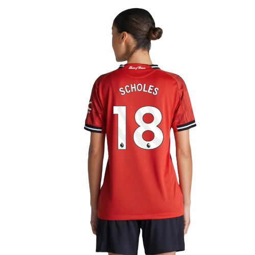 2025-2026 Man Utd Authentic Home Shirt (Womens) (Scholes 18)