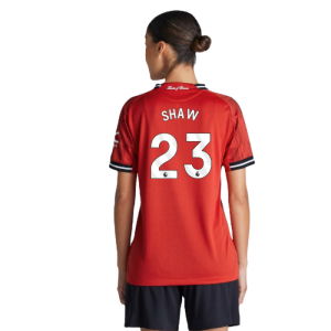 2025-2026 Man Utd Authentic Home Shirt (Womens) (Shaw 23)