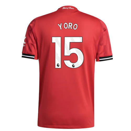 2025-2026 Man Utd Authentic Home Shirt (Yoro 15)
