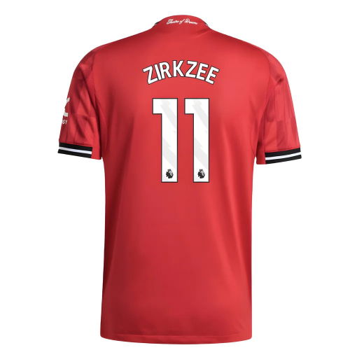 2025-2026 Man Utd Authentic Home Shirt (Zirkzee 11)