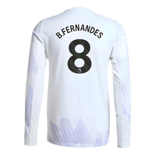 2025-2026 Man Utd Authentic Long Sleeve Away Shirt (B.Fernandes 8)