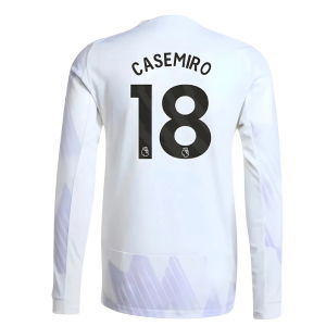 2025-2026 Man Utd Authentic Long Sleeve Away Shirt (Casemiro 18)