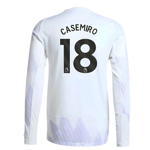 2025-2026 Man Utd Authentic Long Sleeve Away Shirt (Casemiro 18)