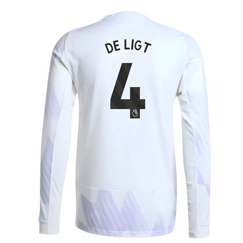 2025-2026 Man Utd Authentic Long Sleeve Away Shirt (De Ligt 4)
