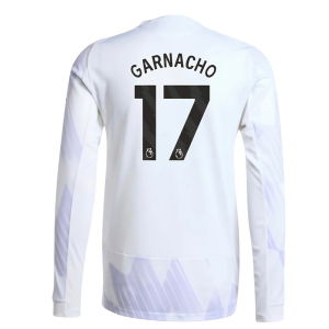 2025-2026 Man Utd Authentic Long Sleeve Away Shirt (Garnacho 17)
