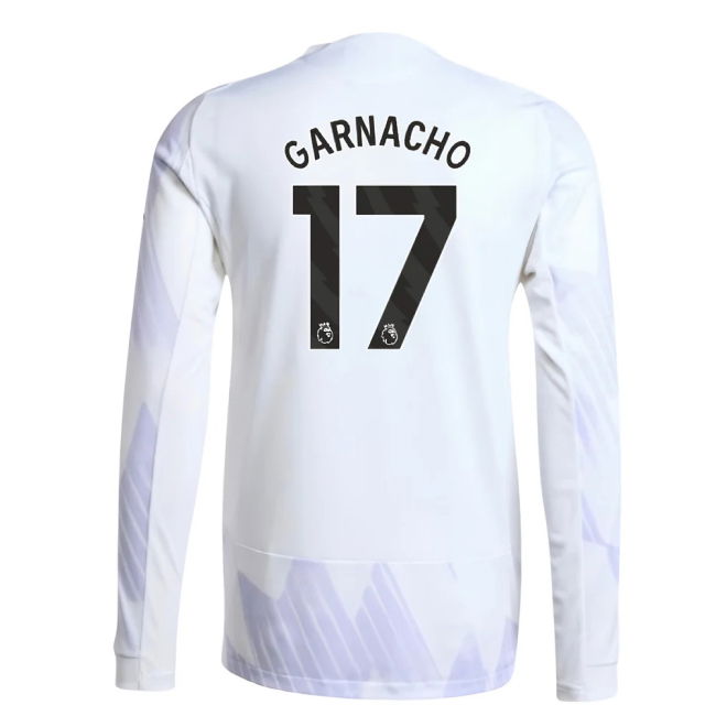 2025-2026 Man Utd Authentic Long Sleeve Away Shirt (Garnacho 17)