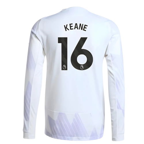 2025-2026 Man Utd Authentic Long Sleeve Away Shirt (Keane 16)