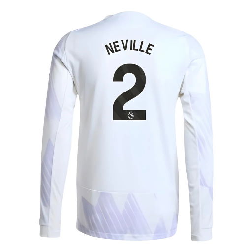 2025-2026 Man Utd Authentic Long Sleeve Away Shirt (Neville 2)