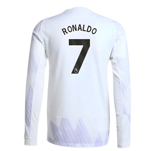 2025-2026 Man Utd Authentic Long Sleeve Away Shirt (Ronaldo 7)
