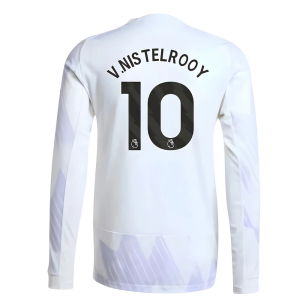 2025-2026 Man Utd Authentic Long Sleeve Away Shirt (V.Nistelrooy 10)