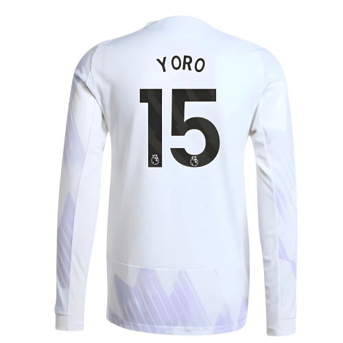 2025-2026 Man Utd Authentic Long Sleeve Away Shirt (Yoro 15)