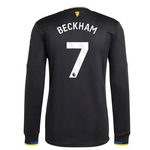 2025-2026 Man Utd Authentic Long Sleeve Third Shirt (Beckham 7)