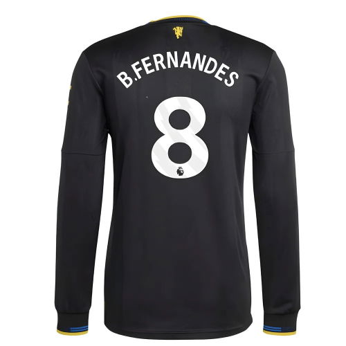 2025-2026 Man Utd Authentic Long Sleeve Third Shirt (B.Fernandes 8)